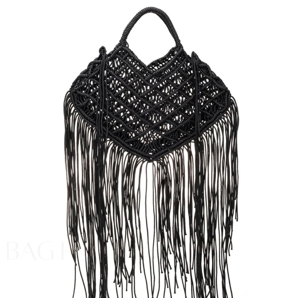 Black Fashion woven purse cute